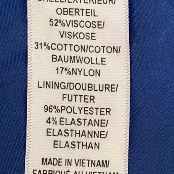 ADRIANNA Pappel Blue Lace Cocktail Sheath Dress Size 8 - Picture 7 of 8